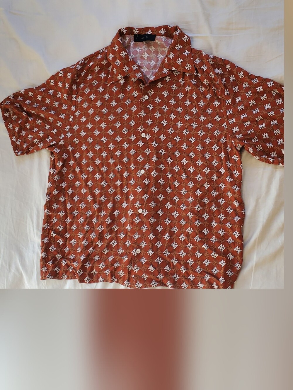 Amiri Orange Viscose Shirt